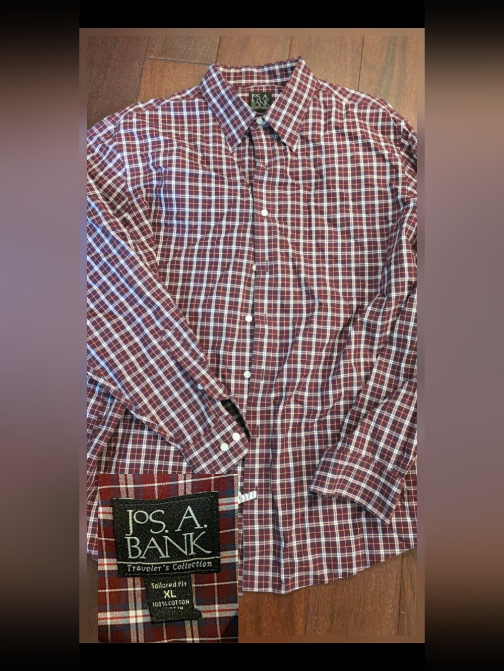 Joseph A. Banks Button Down Dress Shirt, XL